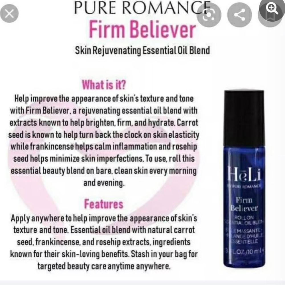 2 pure romance Heli essential oils firm believer and be kind unwind - Picture 4 of 5